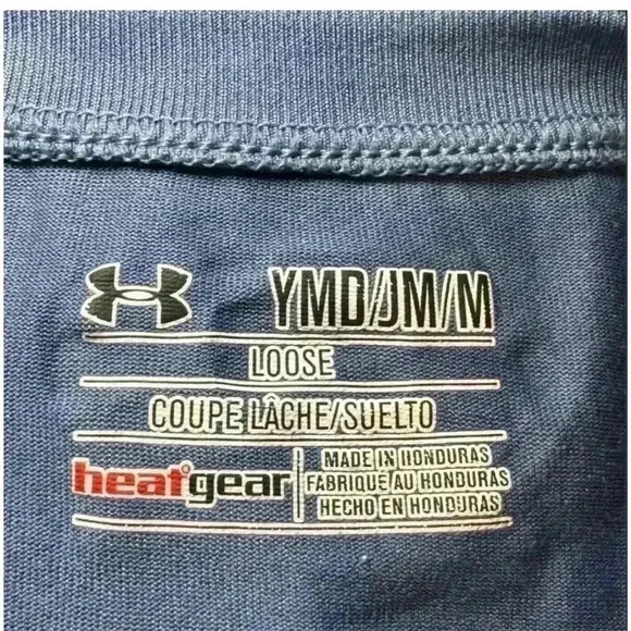 Under Armour Boys' "Can't Be Stopped" Blue T-Shirt Size Medium - Picture 3 of 4